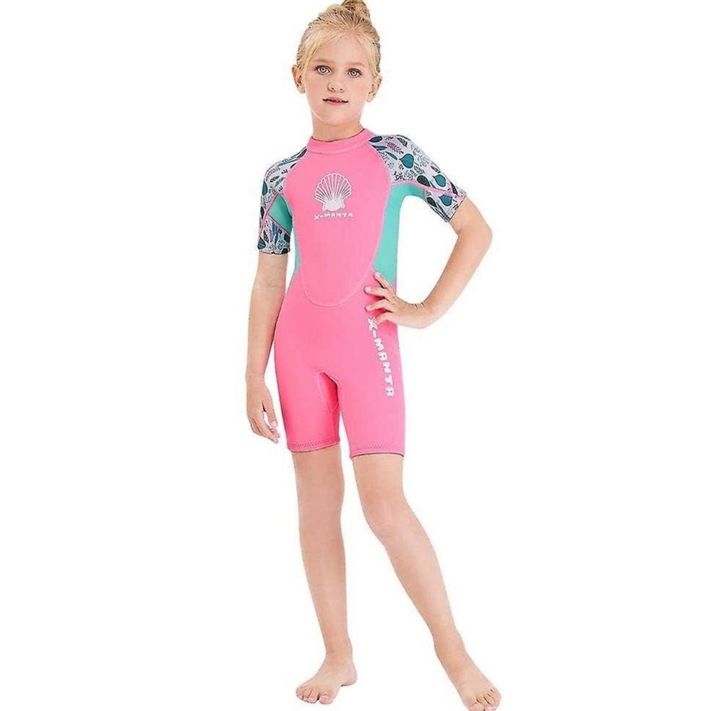 Dive & Sail Pink Green X-Manta 2.5mm Neoprene
Swimsuit Wetsuit Girls Size XXL
